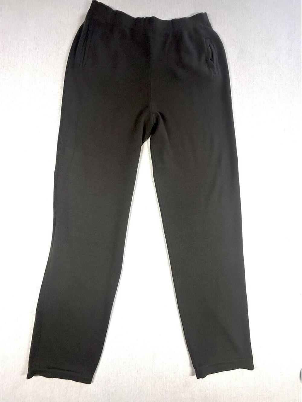 Carlisle 100% Wool Pants Women Sz L Brown Thick Base Layer Sweatpants Stretch‎